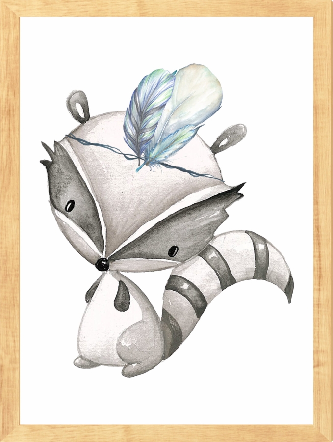 Plakaty,obrazki-LEŚNE ZWIERZĘTA AKWARELA Nr2.jpg