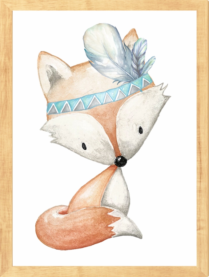 Plakaty,obrazki-LEŚNE ZWIERZĘTA AKWARELA Nr4.jpg