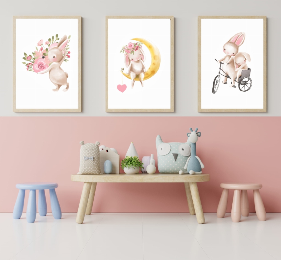 15.Zestaw 3 obrazki,misiu na rowerze i księżycu.jpg