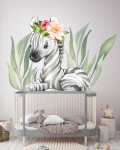 Zwierzęta dzika Afryka ,Zebra-naklejka ścienna.jpg