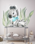 Zwierzęta dzika Afryka,ZEBRA II-naklejka ścienna.jpg
