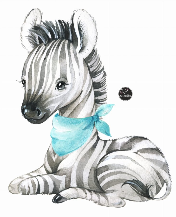 Zwierzęta dzika Afryka,ZEBRA II  -naklejka ścienna.jpg