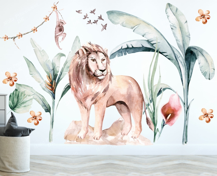 Sawanna,rośliny - zestaw naklejek na ścianę.jpg