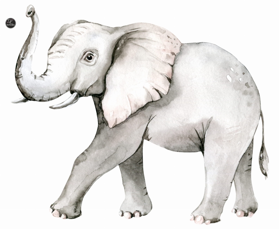 Słoń,sawanna-Naklejka na ścianę Mała Pracownia DK.jpg