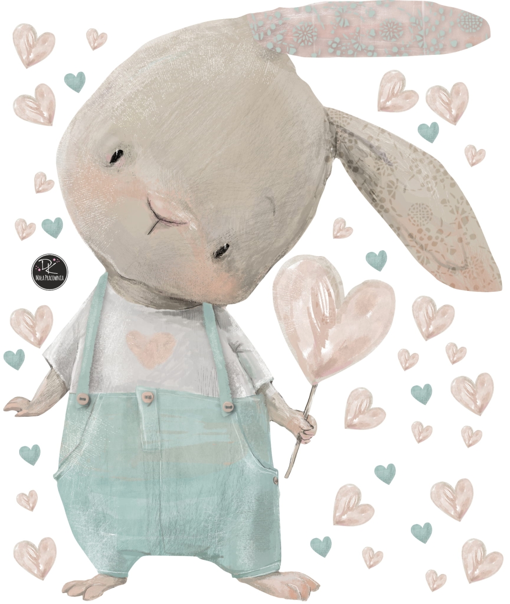 Króliczek,zajączek z serduszkiem  Mała Pracownia DK  .jpg