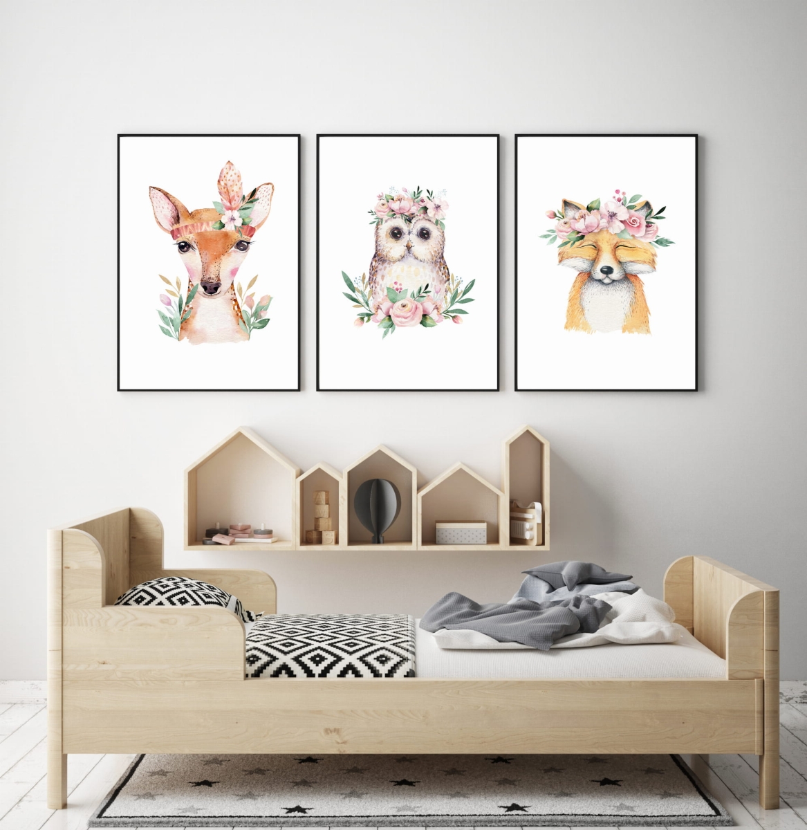 zestaw 3 obrazki sowa,lis,sarenka Nr1 .jpg