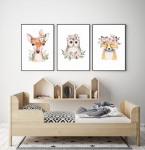 zestaw 3 obrazki sowa,lis,sarenka Nr1 .jpg