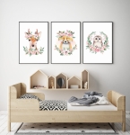 zestaw 3 obrazki jelonek,lisek,sowa Nr5 .jpg