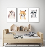 Zestaw 3 obrazki leśni przyjaciele akwarela Nr 7 .jpg