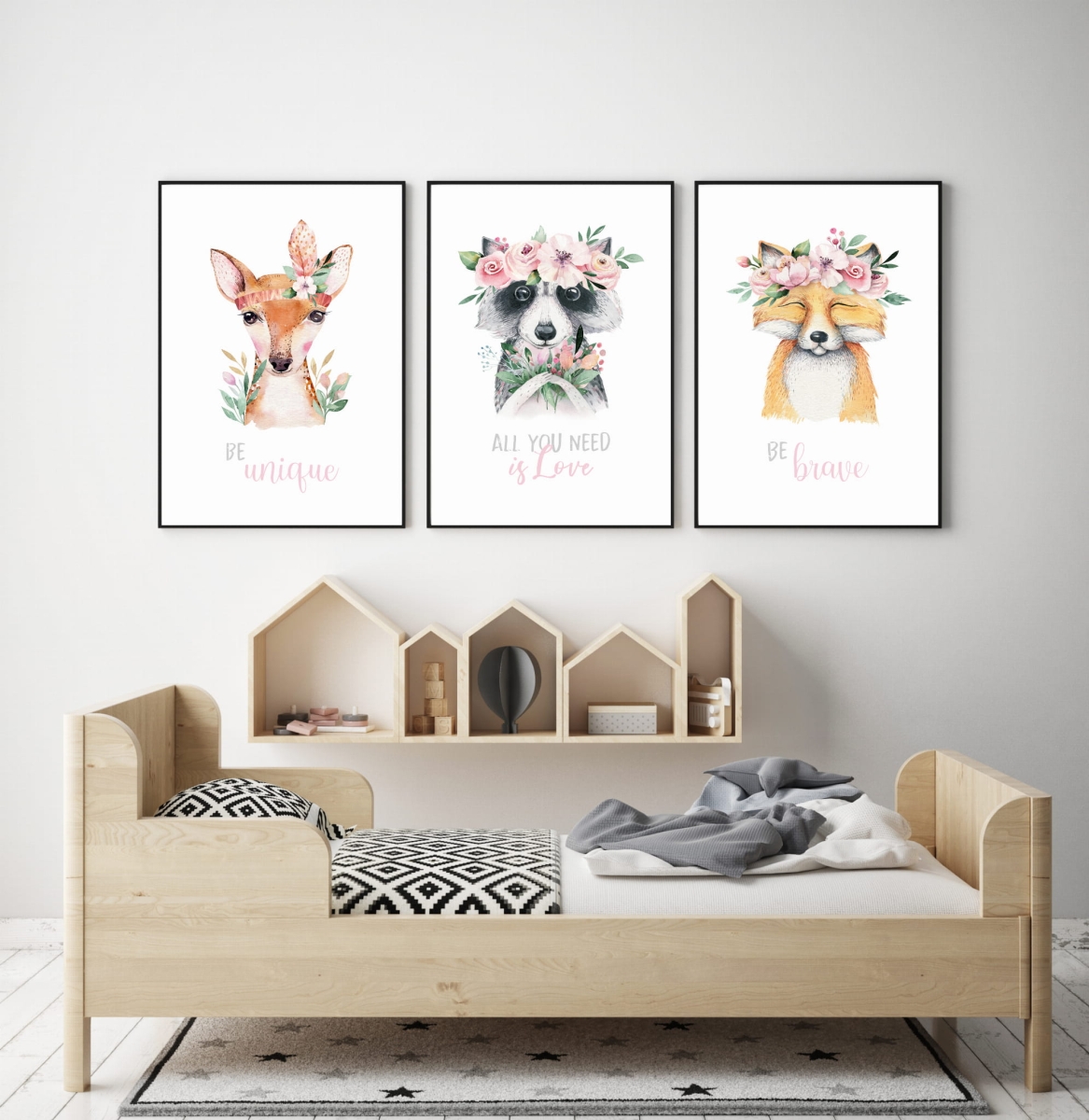 Zestaw 3 obrazki leśni przyjaciele akwarela Nr 10 .jpg