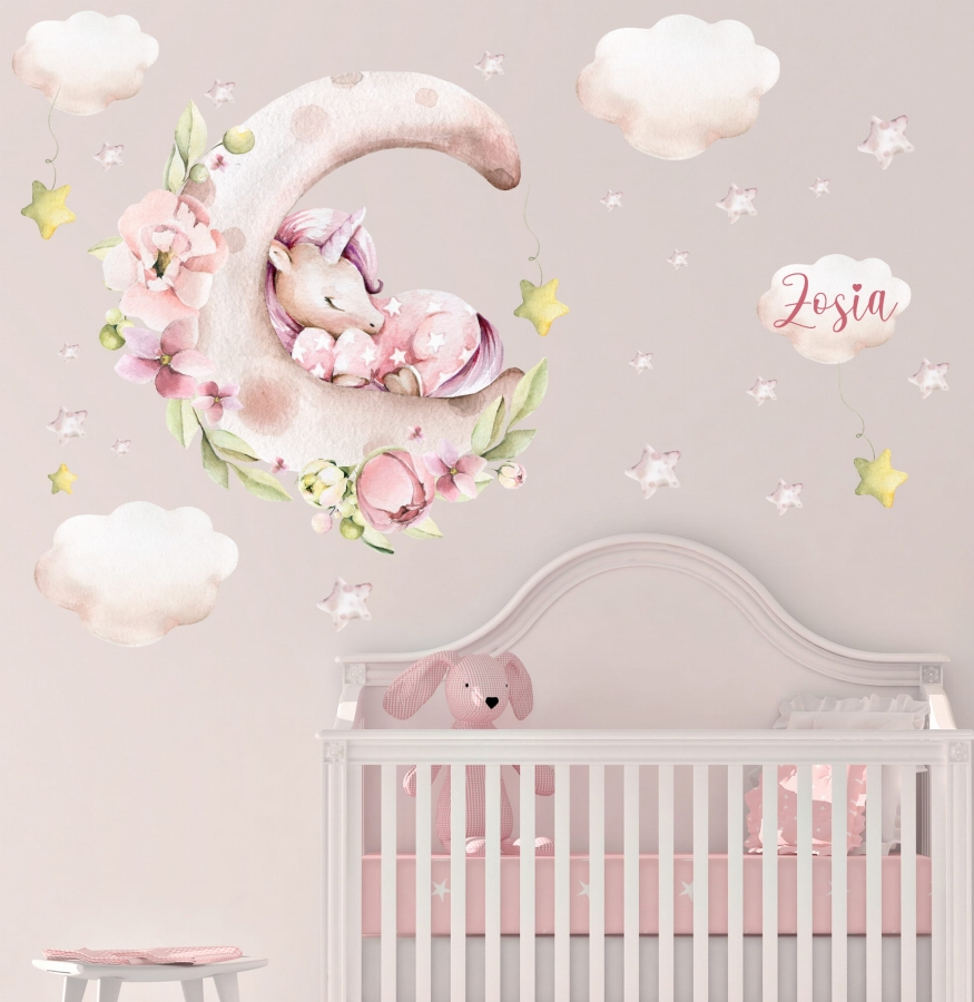 JEDNOROŻEC ,KSIĘŻYC,CHMURKI,GWIAZKI  .jpg