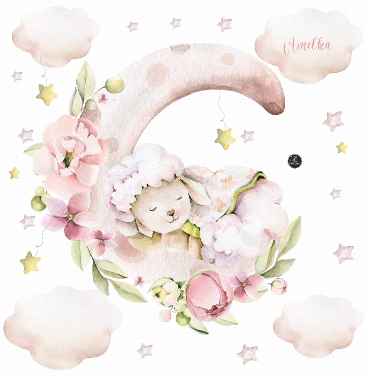 owieczka na księżycu,gwiazdki Mała Pracownia DK.jpg