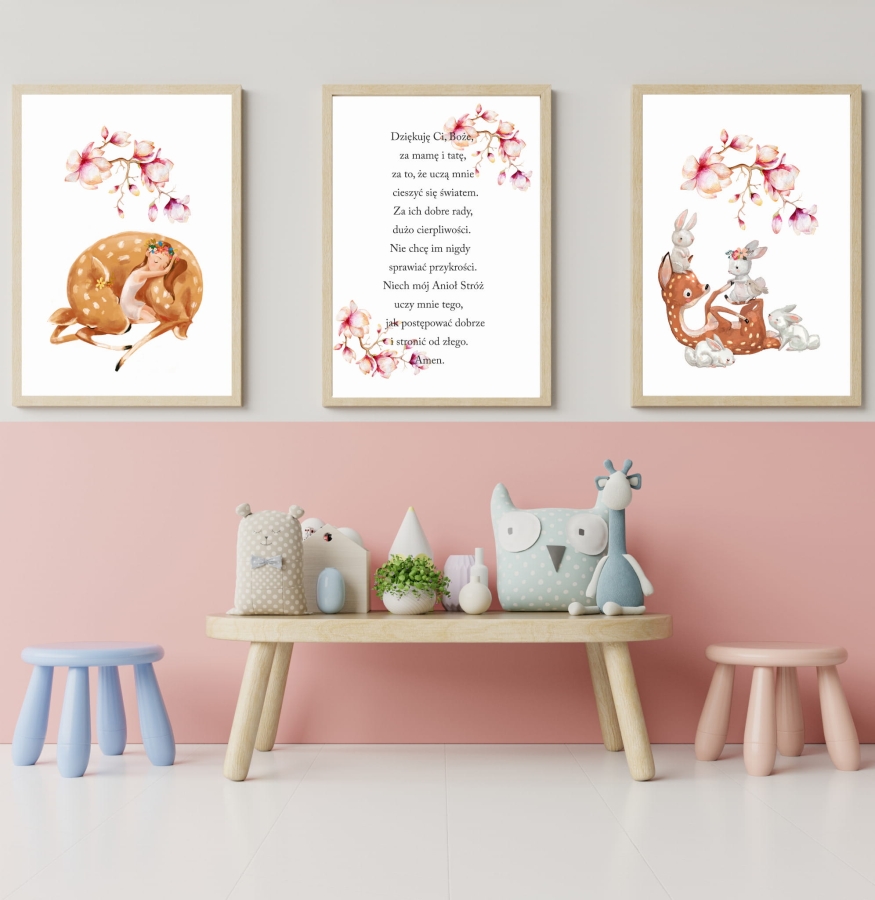 Zestaw 3 plakaty sarenka,kwiaty,modlitwa.jpg