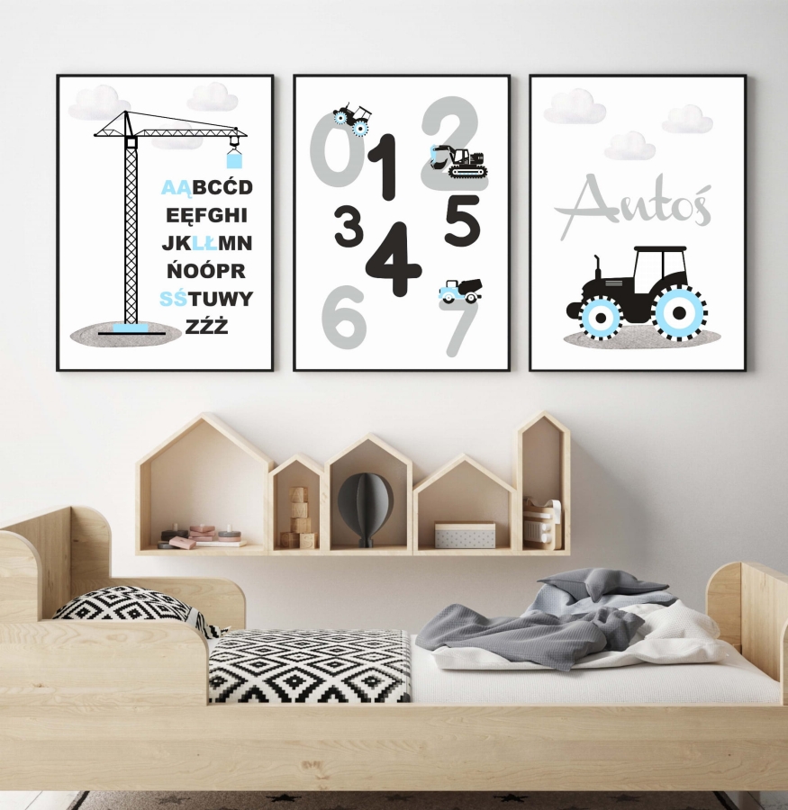 Plakaty dla chłopca,alfabet,Plac budowy  .jpg