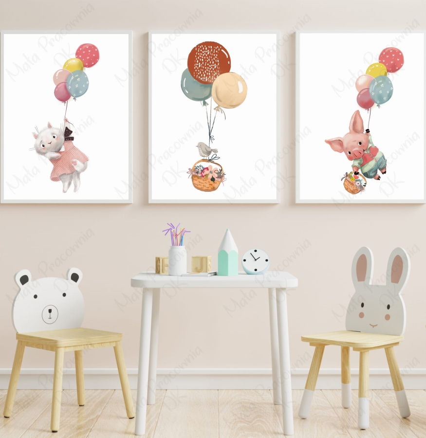 ZESTAW 3 OBRAZKI,ZIERZĄTKA,BALONIKI.jpg