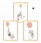 Zestaw 3 plakaty myszki,baloniki  .jpg