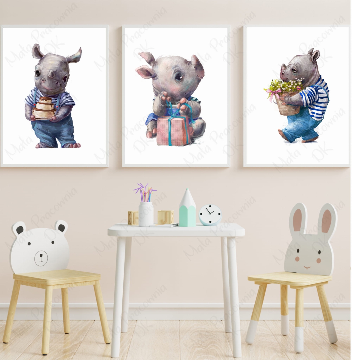 Zestaw 3 plakaty nosorożec,prezent.jpg