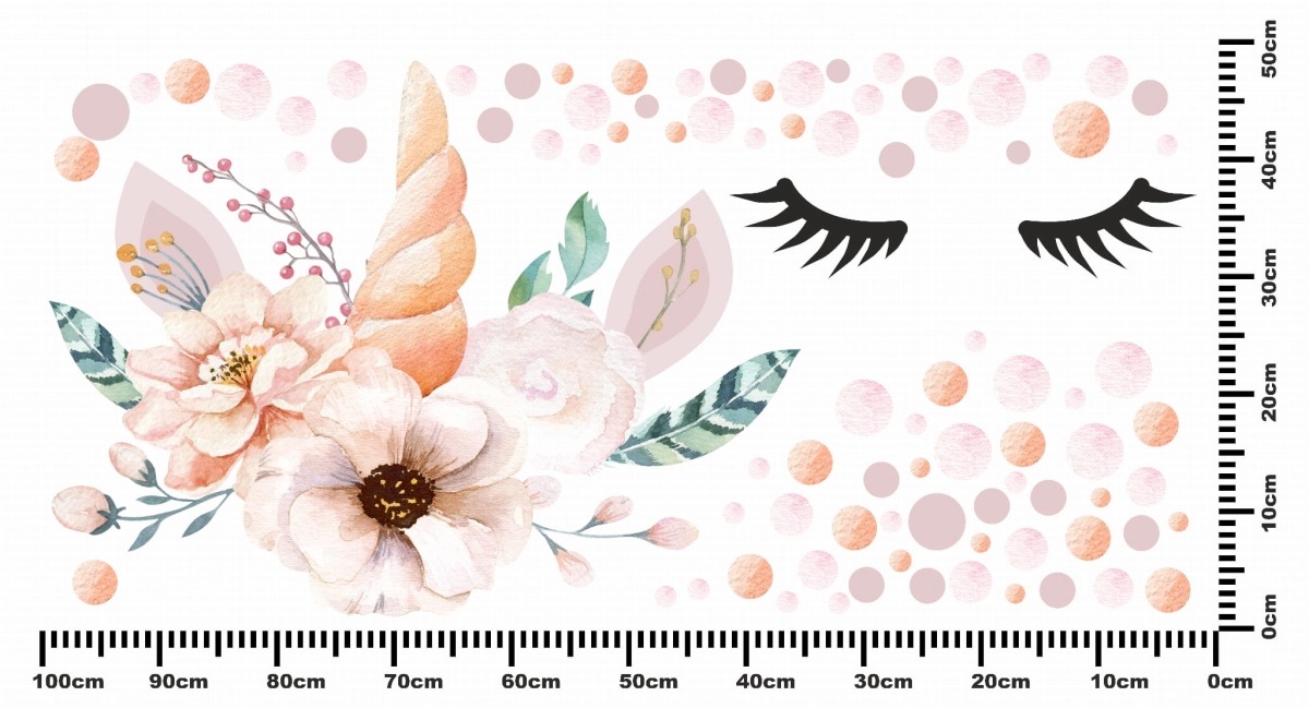 Jednorożec na ścianę, kwiatki,konfetti Nr 2 Formatka.jpg