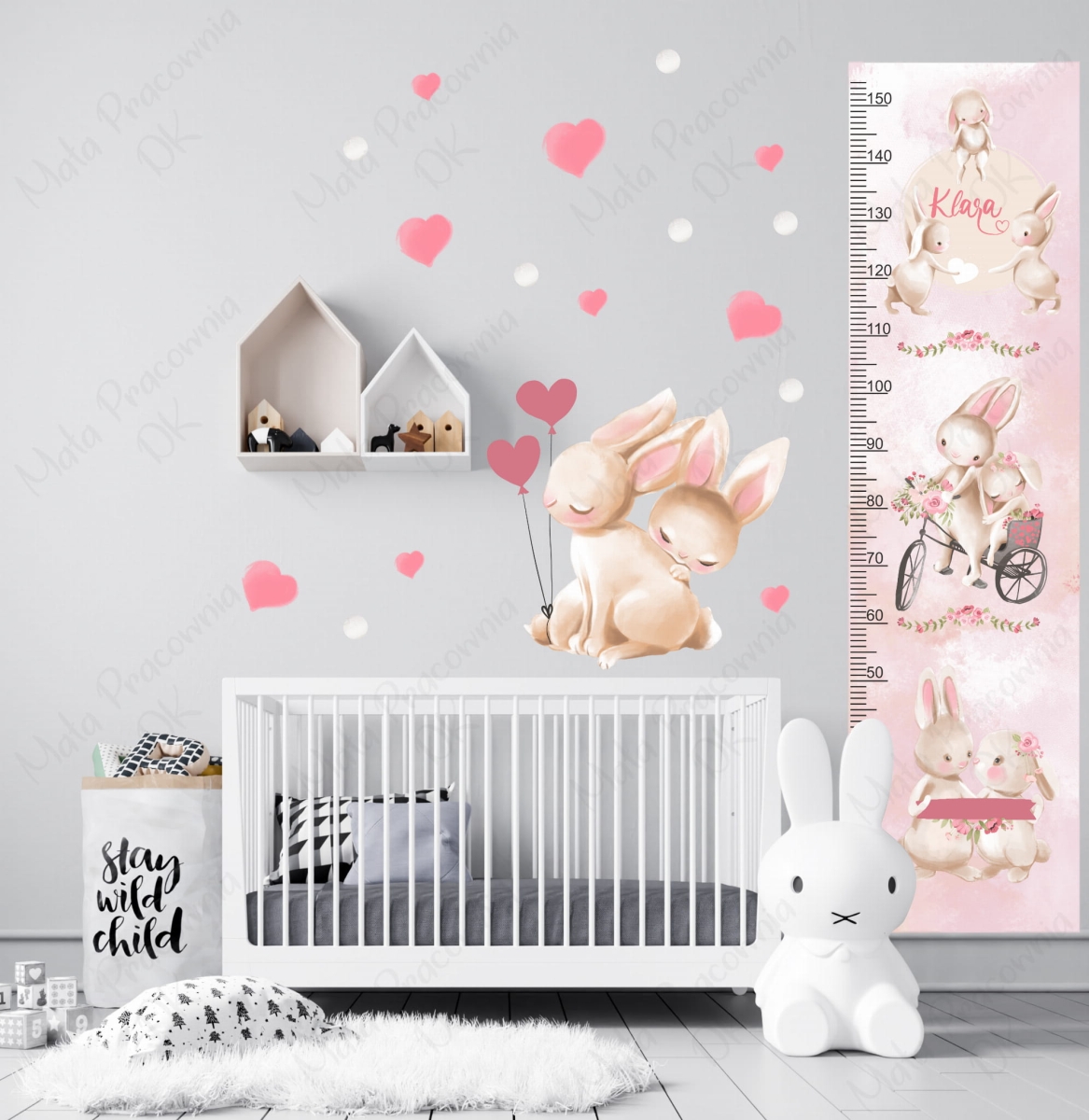 Zajączki, króliczki - miarka wzrostu II .jpg