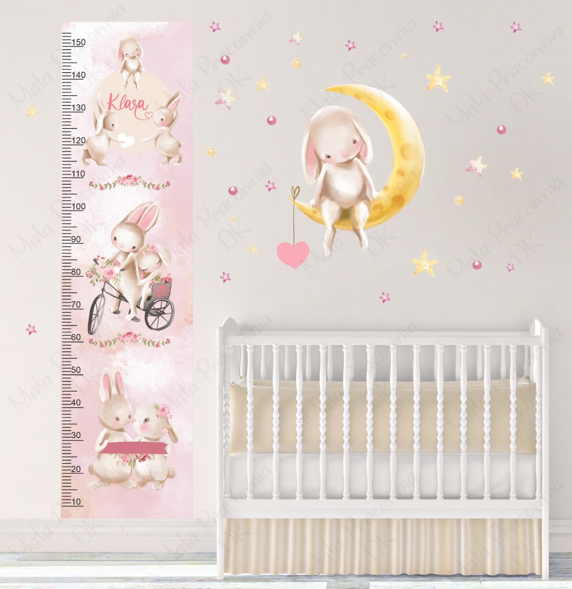 Zajączki , króliczki - miarka wzrostu II .jpg