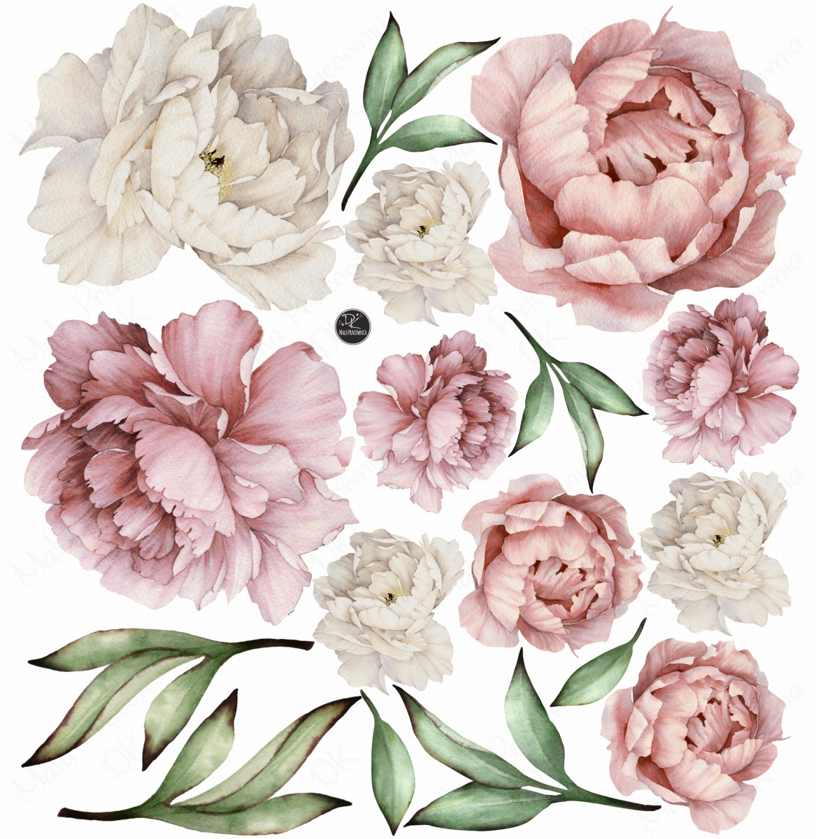 Piwonie ,kwiaty peonie XXL NAKLEJKA. psd.jpg