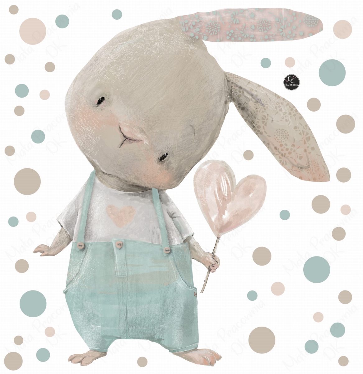 KRÓLICZEK Z SERDUSZKIEM ,konfetti .jpg