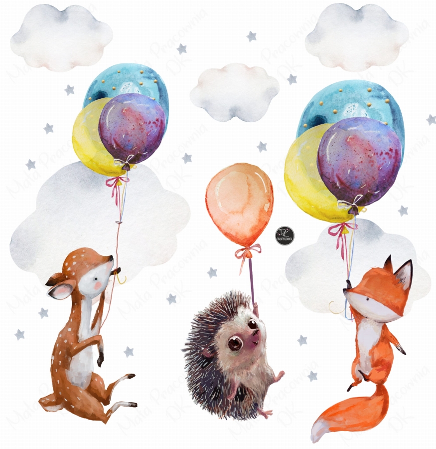 Latające zwierzęta sarenka ,jeż ,lisek.jpg