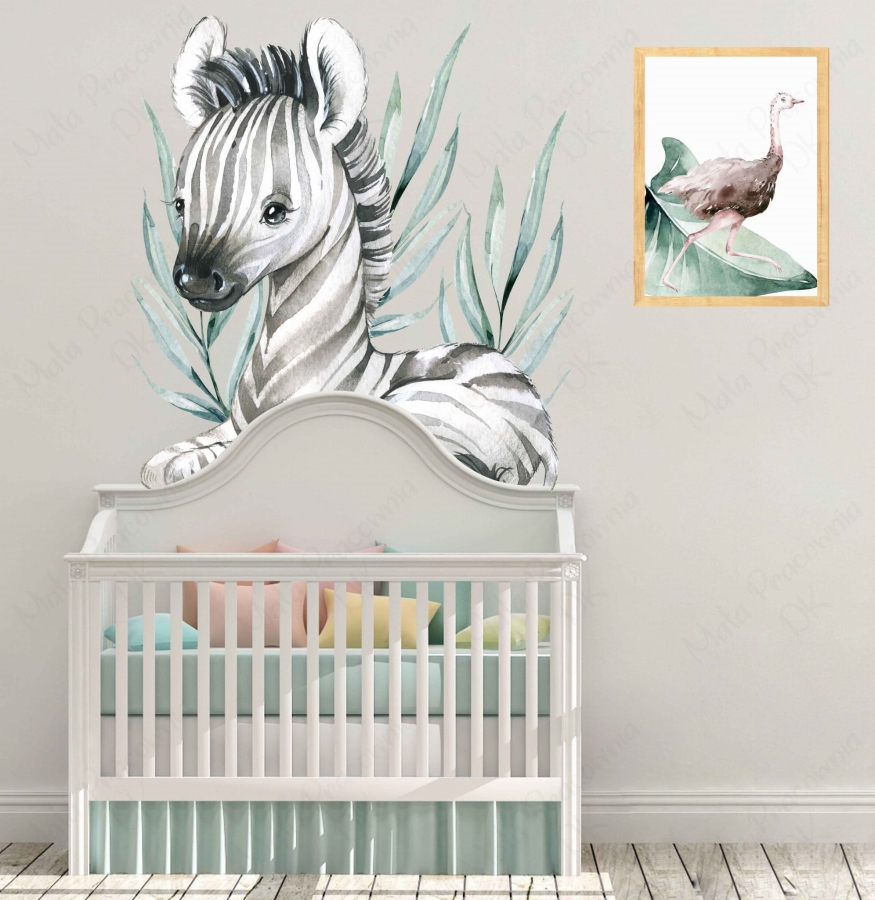 Zebra , bambus , Sawanna , Afryka naklejka.jpg