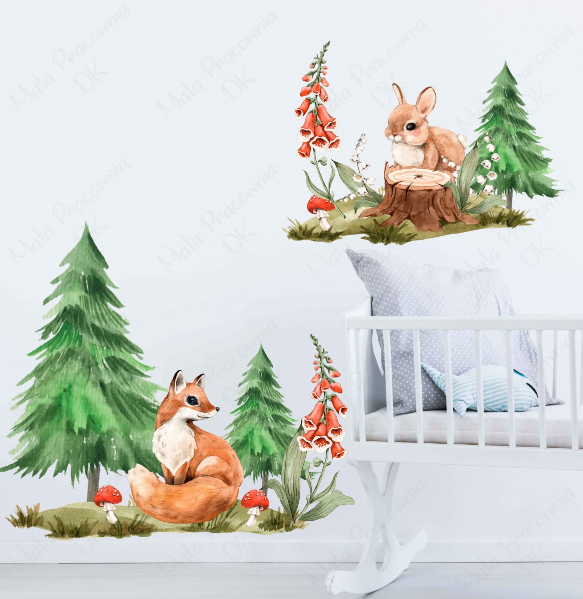 Mieszkańcy lasu II- naklejka na ścianę.jpg