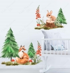 Mieszkańcy lasu II- naklejka na ścianę.jpg