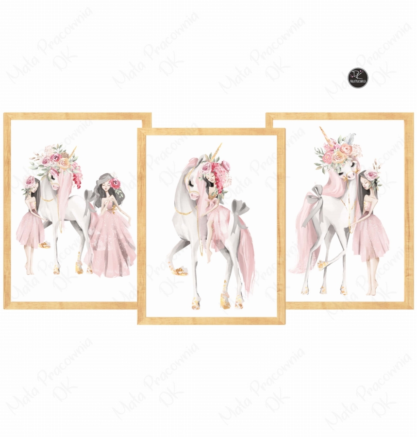 Zestaw 3 plakaty jednorożec pastelowy  Nr 3.jpg
