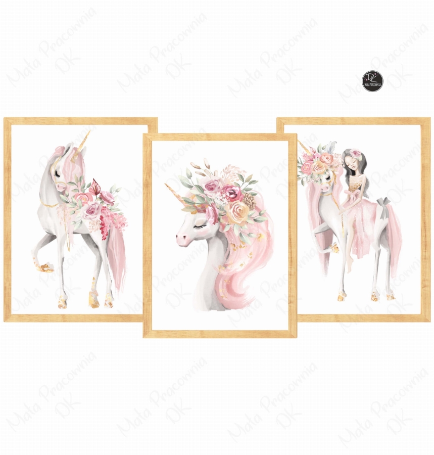 Zestaw 3 plakaty jednorożec pastelowy Nr 5.jpg