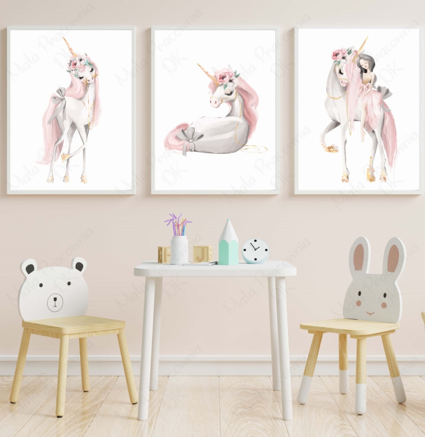 Zestaw 3 plakaty jednorożec pastelowy Nr9.jpg
