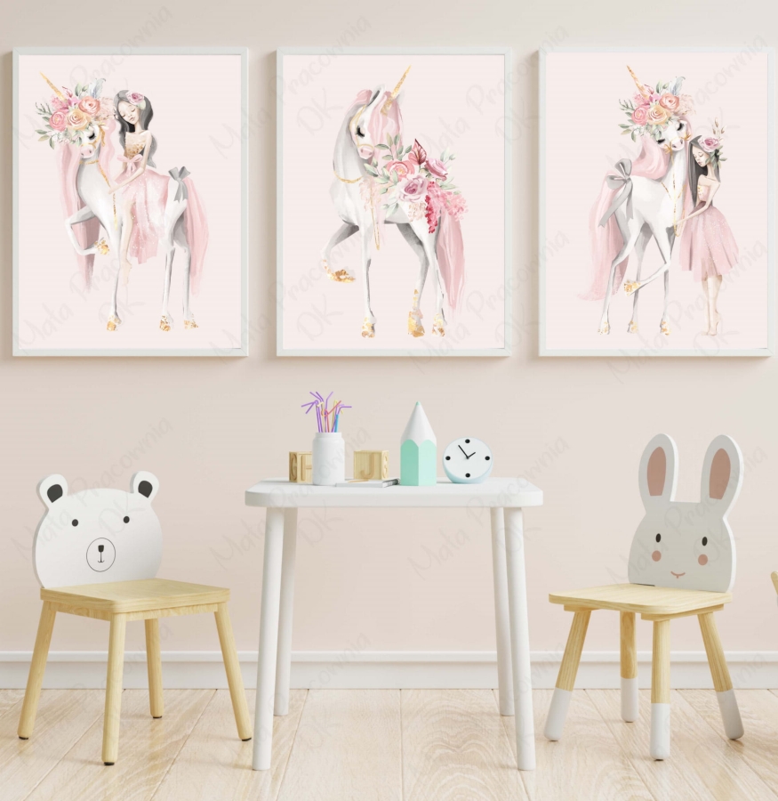 Zestaw 3 plakaty jednorożec pastelowy Nr11.jpg