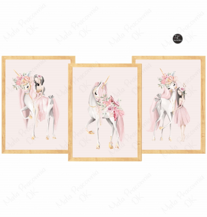 Zestaw 3 plakaty jednorożec pastelowy Nr 11.jpg