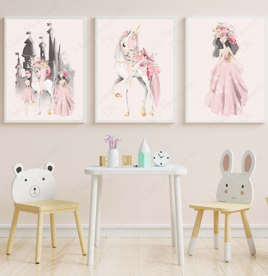 Zestaw 3 plakaty jednorożec pastelowy Nr13.jpg