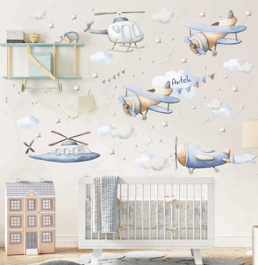 Naklejki Samoloty, helikoptery  zestaw Nr 2.jpg