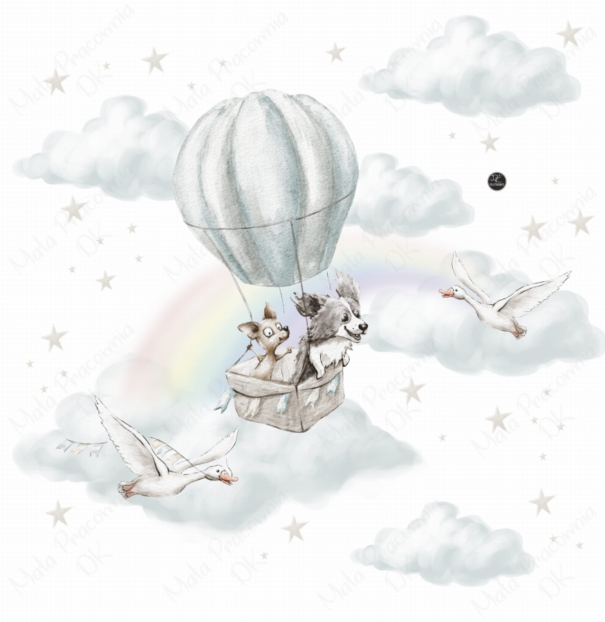 Naklejka na ścianę Podniebne loty Nr1 - Mała Pracownia DK.jpg