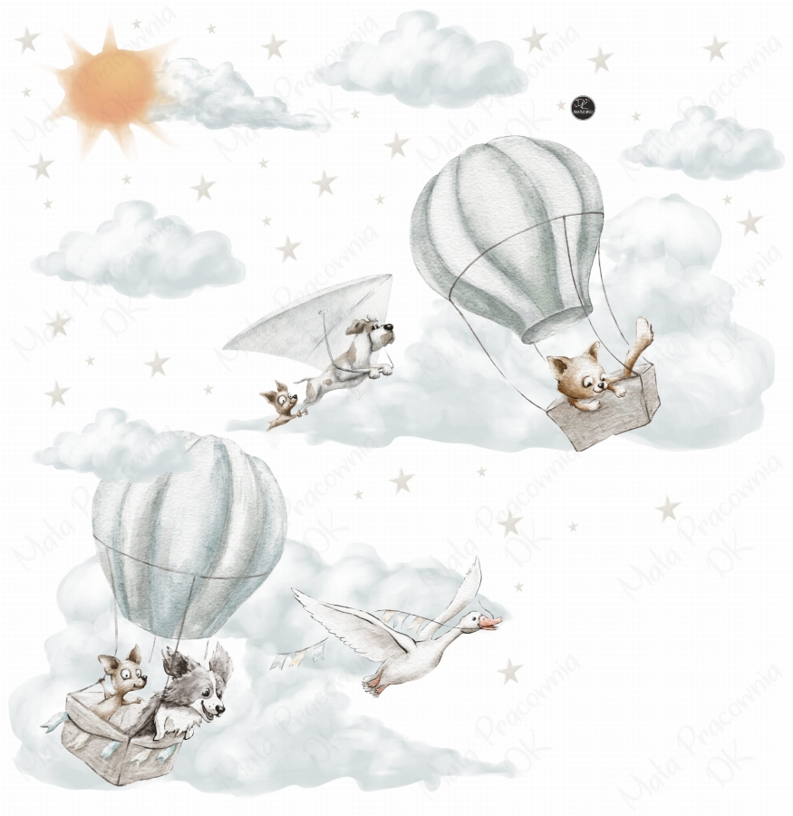 Naklejka na ścianę Podniebne loty Nr3 - Mała Pracownia DK.jpg