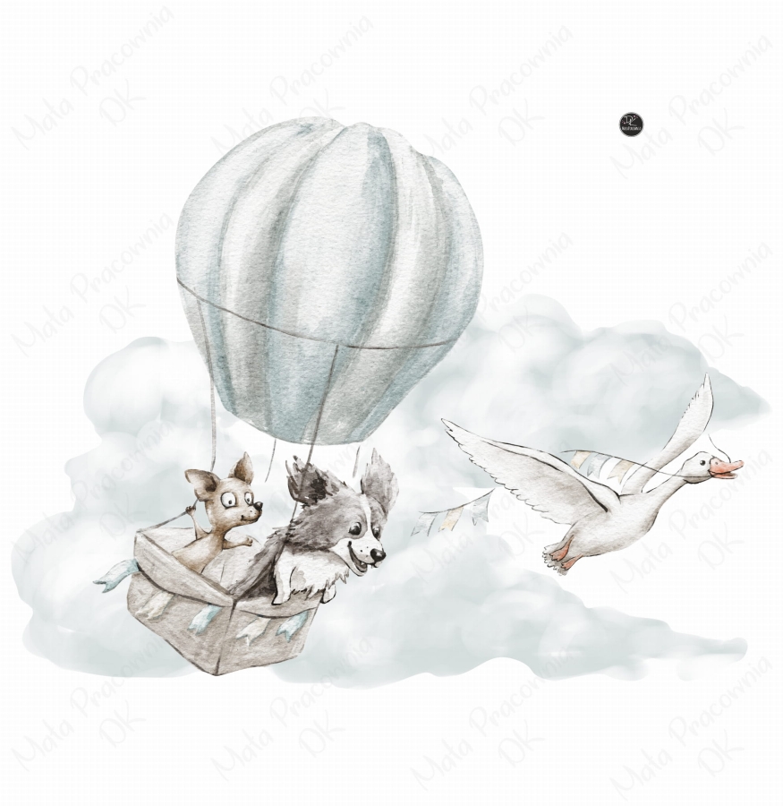 Naklejka na ścianę Podniebne loty Nr4 - Mała Pracownia DK.jpg