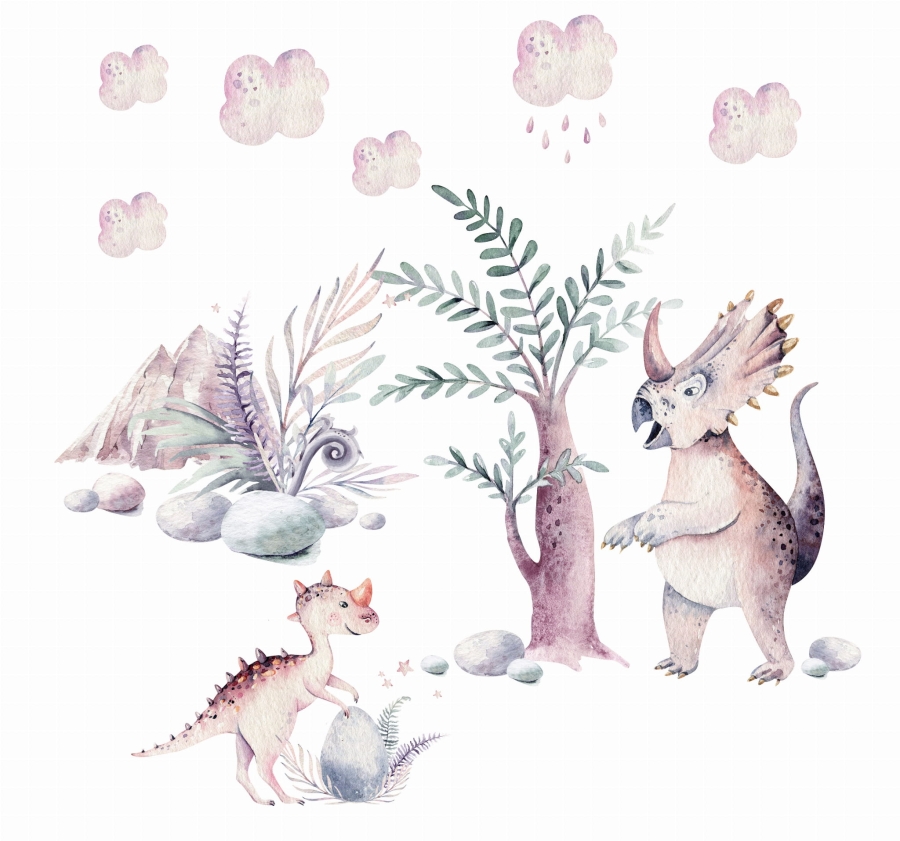 Dinozaury - Zestaw naklejek dla dzieci Nr2.jpg