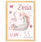 Metryczka jednorożec pastelowy Mała Pracownia DK.jpg