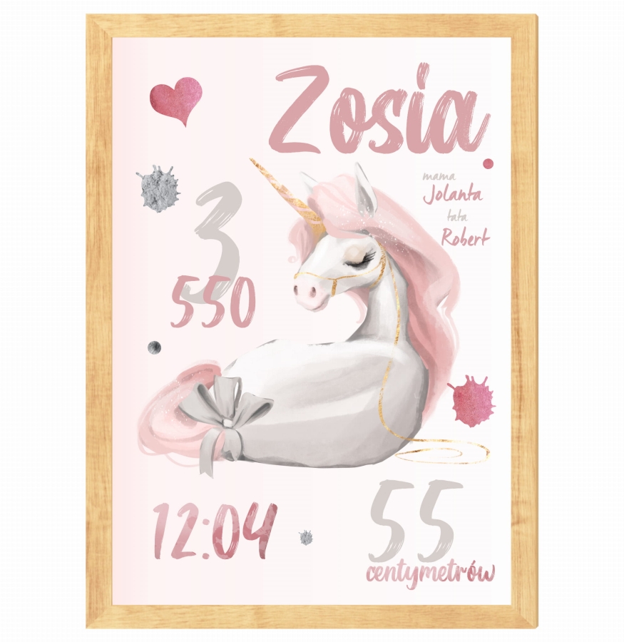 Metryczka jednorożec pastelowy Mała Pracownia DK.jpg