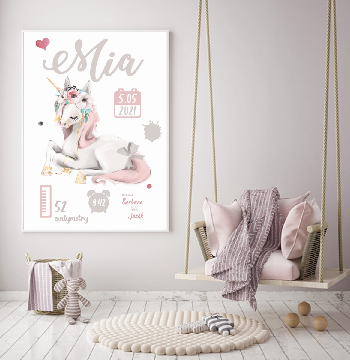 metryczka dla dzieci jednorożec.jpg