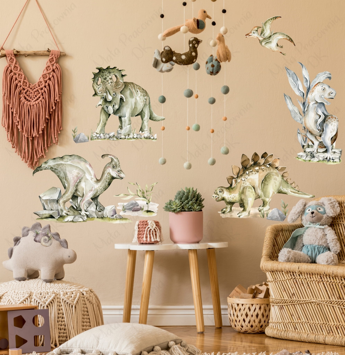 Naklejki na ścianę Dinozaury Zestaw.jpg