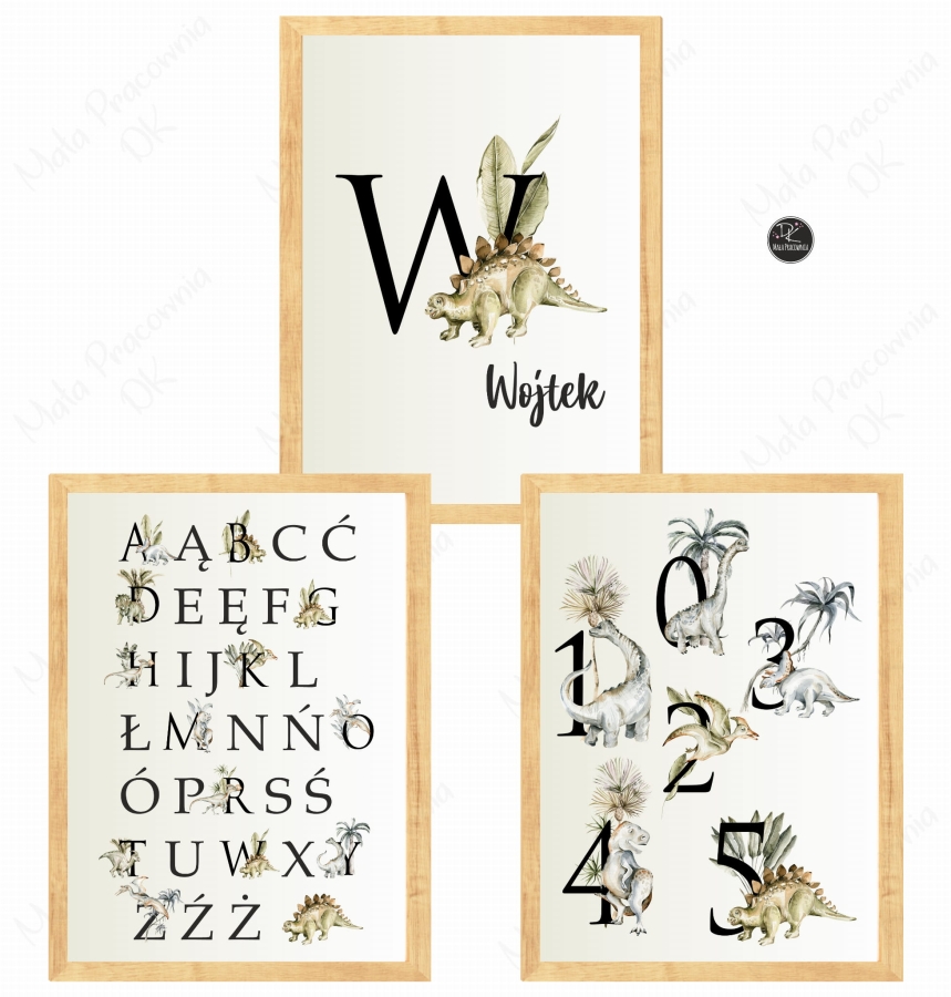 Dinozaury - Zestaw 3 plakaty DINO Nr4.jpg
