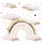Pastelowa  tęcza ,chmurki, gwiazdki - Zestaw róż.jpg