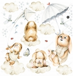 Pastelowe króliczki, tęcza,chmurki - akwarelowa kolekcja Nr2.jpg