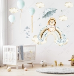 Pastelowe króliczki, tęcza,chmurki - akwarelowa  kolekcja Nr3.jpg