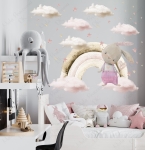 Króliczki, tęcza , chmurki - pastelowa kolekcja Nr.3.jpg